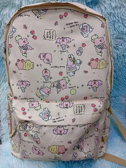 MOCHILA ESCOLAR TENDENCIA CAPIBARA