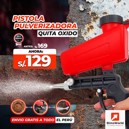 PISTOLA PULVERIZADORA  QUITA ÓXIDO