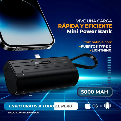 MINI POWER BANK  2 EN 1 + GARANTIA + ENVIO GRATIS